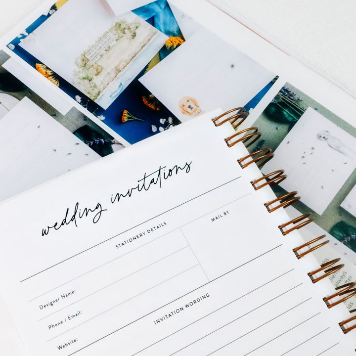 Our LGBT planners feature detailed worksheets on everything a couple needs for their big day, including wedding stationery.