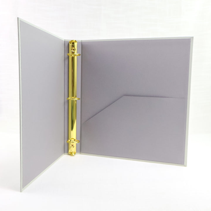 Our wedding officiant binders include one inside pocket for holding important documents.