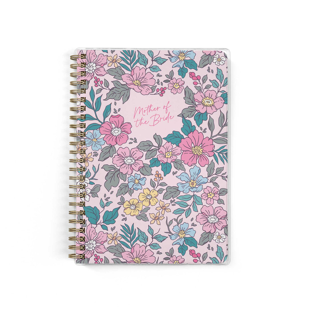 Shown in a colorful garden floral design, Mother of the Bride planners are exclusive to Wicked Bride.