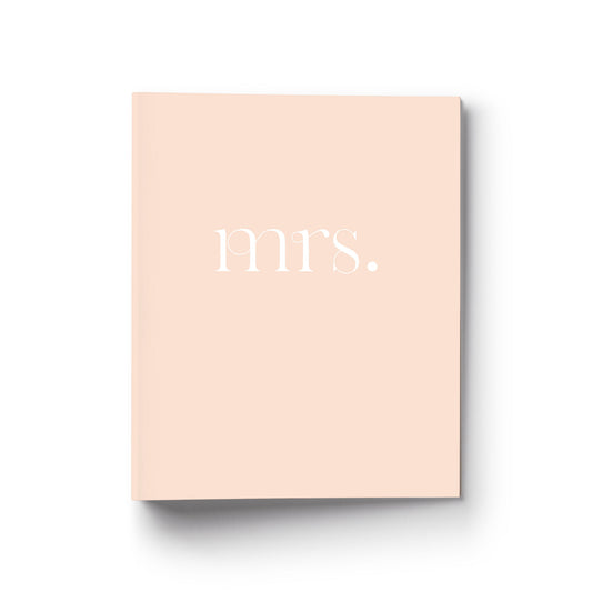 Our wedding binders are the perfect planning tool, shown in a bold future mrs design