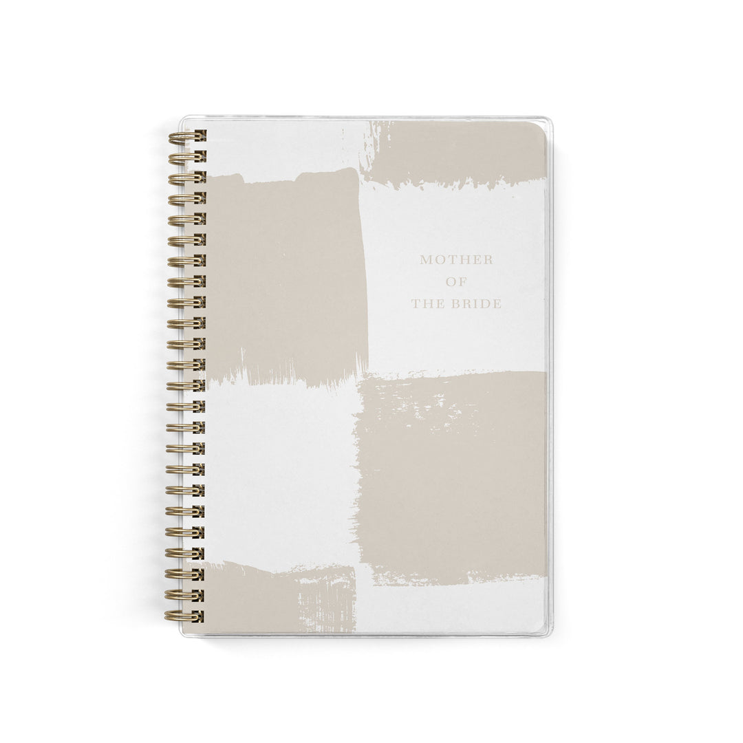 Shown in a neutral checkerboard pattern, Mother of the Bride planners are exclusive to Wicked Bride.